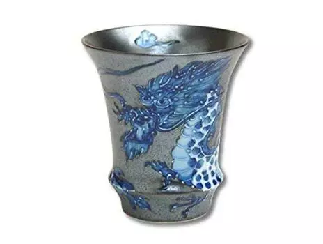 Guinomi Ochoco Arita Ware изогнутый бокал для сакэ Emperor Dragon СТАКАН ДЛЯ САКЭ Сделано в Японии