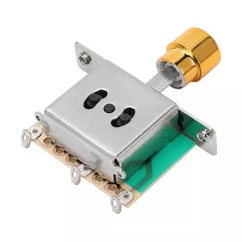 Guitar 3 Way Toggle Switch High Strength Metal Electric Guitar Pickup 3 Way Selector Switch Gold золотой