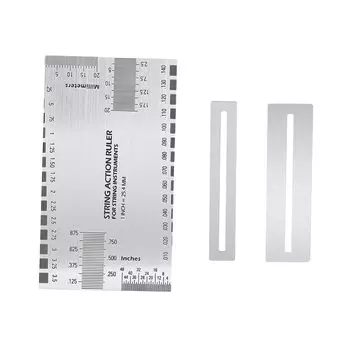 Guitar Fret Polisher Set of 3 String Height Measuring Tool Fingerboard Protection Fingerboard Grinding Repair Tool Maintenance Tool Bass String