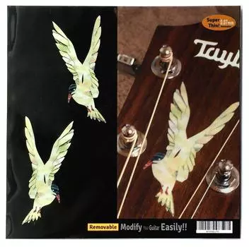 Guitar head inlay sticker Sea Swallow (L&R SET)H-125SS-LR