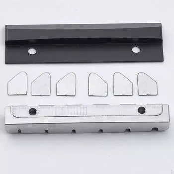 Guitar Nut 43mm, Replacement Flat Bottom Metal Pre Slotted Nut, Electric Roller for