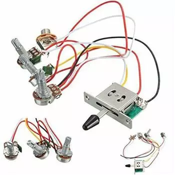 Guitar Parts Instruments Pickup Wiring Harness Strat Stratocaster Knobs Switch Jacks Switches 1