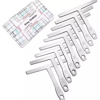 Guitar Steel String Gauge Ruler Guitar Radius Gauge Measuring Tools Luthier Tool Musical Instruments Luthier Guitar Tools