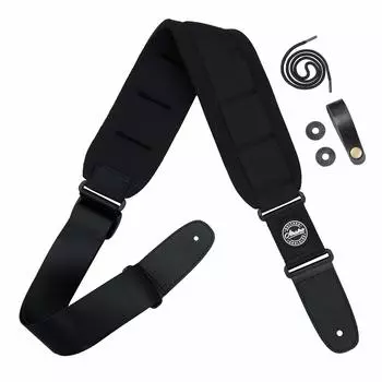 Guitar Strap Guitar Strap SBR Foam Padded Strap Block Headstock Strap Tie for Bass Guitars Wide [Amumu] & Acoustic, Electric, - 3.3