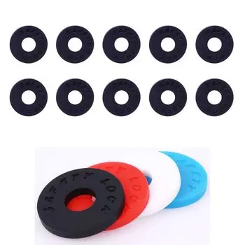 Guitar Strap Locks Strap Locks of 10 safety strap lock washers made of silica gel Easy to install and easy to carry Prevents guitar straps from