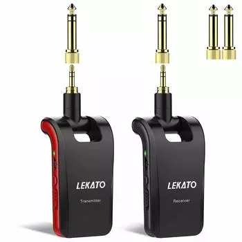 Guitar Wireless System Preamplifier with and Stereo and Mono Plugs Electric Guitar Directly to Guitar Electric Guitar Amplifier 6 Channels USB