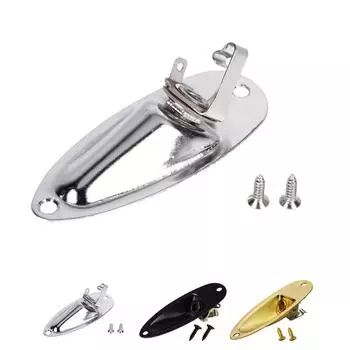 Guitarra Pickup Электрогитара Jack Plate Гитарные детали 6.35mm Guitarra Pickup Гитара Замена серебряный