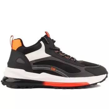 Guja — мужская повседневная обувь черного цвета на шнуровке