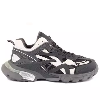 Guja - Темно-серые, белые мужские кроссовки на шнуровке на высокой подошве