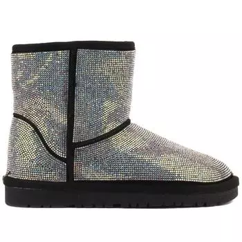 Guja — женские ботинки без шнурков платинового цвета