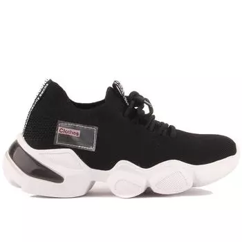 Guja - женские черные кроссовки на шнуровке