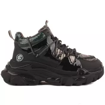 Guja — женские туфли черного цвета на шнуровке