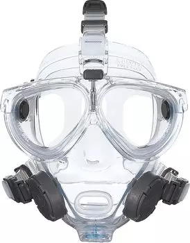 GULL MANTIS полнолицевой прозрачный силиконовый дайвинг профессиональный дайвер дайвер подводный беспроводной пригодный для использования [GM-1582B] чистый