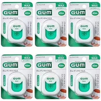 GUM floss 40m [Bulk purchase] (gum)/dental (wax) [x6 pieces]