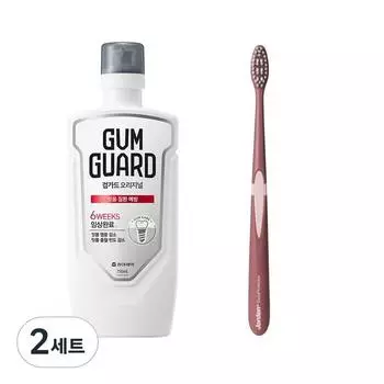Gum Guard Original, 750 мл + зубная щетка для защиты десен, случайная доставка, 2 комплекта