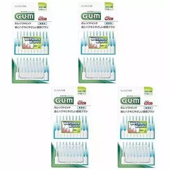 GUM Soft Pick 40P Unscented [Bulk purchase] [SS~M] [x4 pieces]
