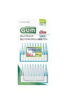 GUM Soft Pick 40P Unscented [SS~~M]~