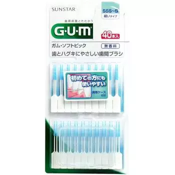 Gum Soft SSS to Thin 40 шт. x 20 шт. набор [Sunstar] Pick, без запаха, S, тип,