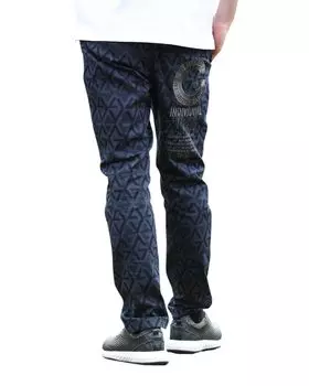 Gum Stretch Pattern Big G Logo Брюки для гольфа Брюки для гольфа Длинные брюки Брюки Низ Stretch 242GG1800 Черный L [Gotcha Golf] Универсальный Мужской Женский чёрный