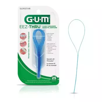 Gum Sunstar 840Ri EEZ Thru Floss Threader 1 Pack Basic Colors