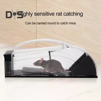 Гуманная мышеловка для помещений 9,9 дюймов живые мышеловки без защемления хвостов многоразовая крысоловка с ручкой для поимки мышей живыми 1pc