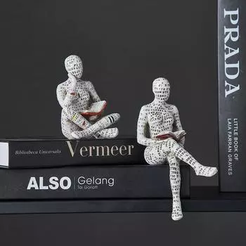 Гуманоидные скульптуры и статуэтки, украшения дома, статуи и статуи, фигурка мумии, скульптура, декор для гостиной, офисные украшения Reader 01