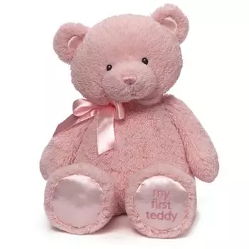 GUND Мой первый плюшевый мишка розовый L 4043979