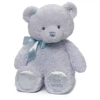 GUND Мой первый плюшевый мишка Синий M 6048624 синий
