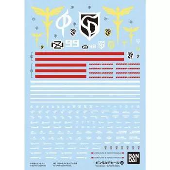 Gundam Decal No.129 HG 1/144 Scale Mobile Suit Gundam Char s Counterattack Nightingale