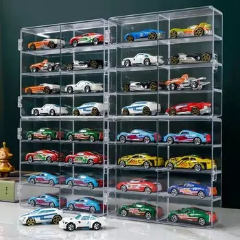 GUNSEED кейс Tomica, 8 шт. Прозрачный кейс Tomica Mini для хранения в машине. Кейс для коллекционирования. Изготовлен из высокопрозрачной стирольной смолы. Tomica storage Mini.