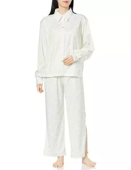 Gunze Tuche a collaboration with Terao featuring long sleeves and pants in Smoothie light for women Loungewear, Natsumi, Smooth, green,