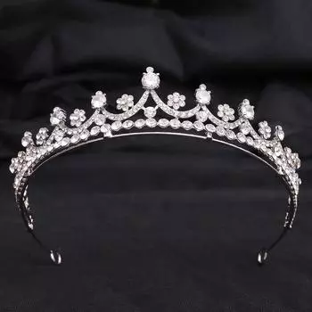 Свадебная повязка на голову в стиле знаменитости из Интернета от Го Битинг, простые белые аксессуары для волос, корейский стиль, красивая и простая циркониевая корона