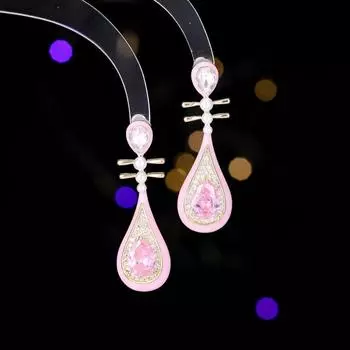 Guochao new Chinese high-end earrings retro Hanfu cheongsam with design pipa earrings