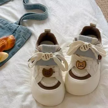 Guochao niche versatile shoes board shoes women s spring and autumn new thick-soled white shoes bread shoes tide 35