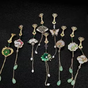 Guochao новый китайский Cheongsam пресс-планка кулон брошь высокого класса ретро корсаж ниша аксессуары для одежды булавка