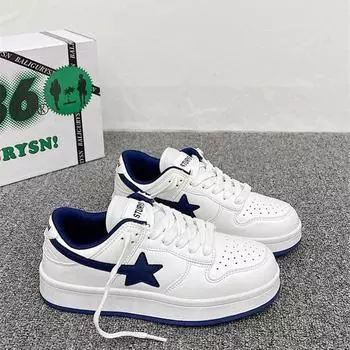 Guochao star board shoes детская зимняя обувь 2024 года новая корейская версия ins tide platform sports shoes женские легкие кроссовки для бега 35