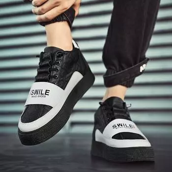 Guochaofeng autumn live broadcast new niche platform ins board shoes Hong Kong style breathable bread shoes outdoor tooling men s shoes 39