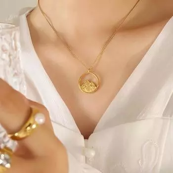 Guofeng Новое китайское ожерелье с подвеской «Верность», модное креативное трендовое ювелирное изделие, не выцветающее ожерелье