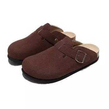 Guoluofei женские закрытые пробковые тапочки мюли сабо пробковые сандалии для мужчин спилковая кожа садовые горки пробковая обувь 37