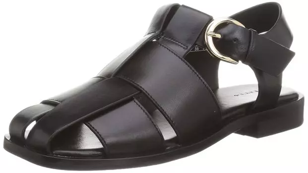 Gurkha Sandals FWGS221316 BLK cm [Frey ID] Women s 22.5