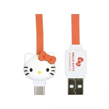 Гурмандиз Персонажи Sanrio USB-совместимый кабель-маскот Hello Kitty Type-C SANG-486KT