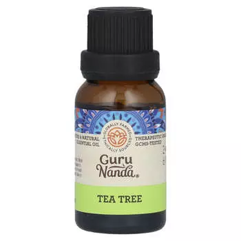 GuruNanda, 100% чистое натуральное эфирное масло, чайное дерево, 0,5 жидких унций (15 мл)