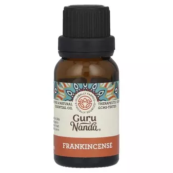 GuruNanda, 100% чистое натуральное эфирное масло, ладан, 0,5 жидких унций (15 мл)