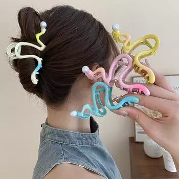 Гусеница волос когти металлическая шпилька гальванизированный сплав заколки для волос краб для женщин девушка подарок аксессуары для волос конский хвост головной убор