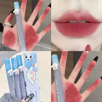 Густая матовая грязь для губ, бархатистая матовая, легко окрашивается, не выцветает, отбеливающая глазурь для губ