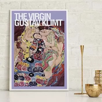 Густав Климт настенная живопись на холсте Дева работа Дева плакат и принт ретро абстрактные картины для декора гостиной 21cm30cm NoFrame
