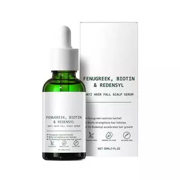 Густое масло для волос Масло для волос из семян пажитника Масло для роста волос Питает кожу головы Улучшает кровообращение Способствует росту волос и уменьшает выпадение волос 30 мл One Size белый