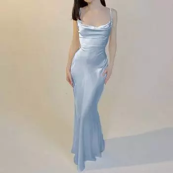 Gusty Fashion Sling Elegant Dress Girdle Light Blue S