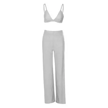 Gusty New Bright Silk Vest Street Shot Suit Outwear Silver suspenders + casual pants M