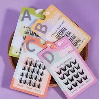 Густые пушистые накладные ресницы Макияж сегментированные ресницы пучки накладные ресницы Женщины/Девушки Girls